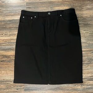 Lauren jeans black knee length skirt